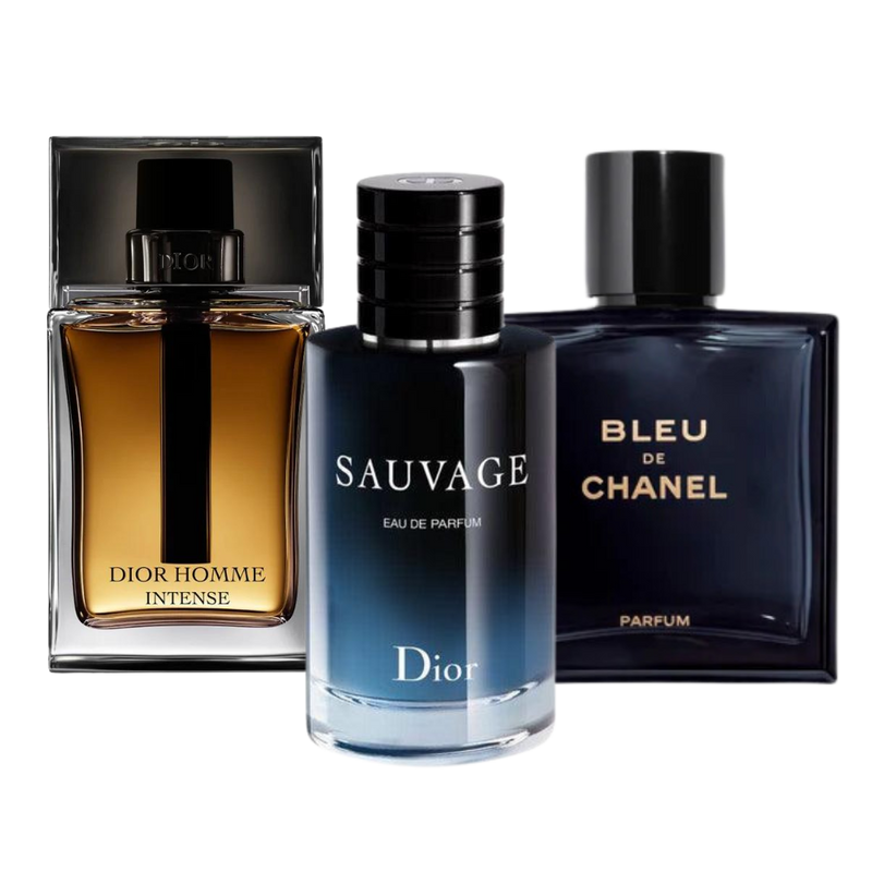 Sauvage Dior, Bleu de Chanel, Dior Homme Intense (Eau de Parfum)