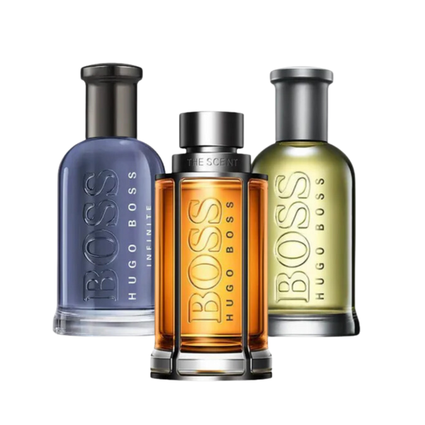 BOSS THE SCENT, BOSS BOTTLED y BOTTLED INFINITE