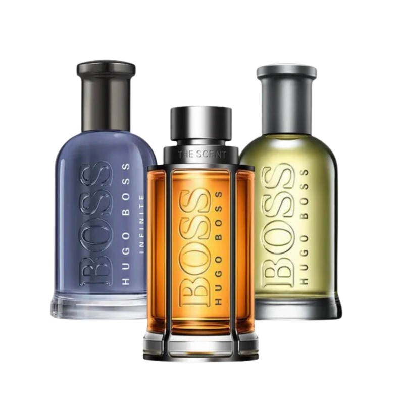 BOSS THE SCENT, BOSS BOTTLED y BOTTLED INFINITE