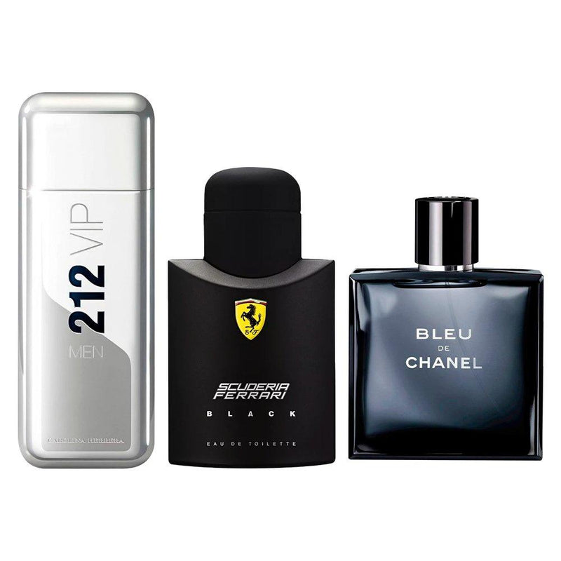 Ferrari Black, 212 VIP y Bleu de Chanel