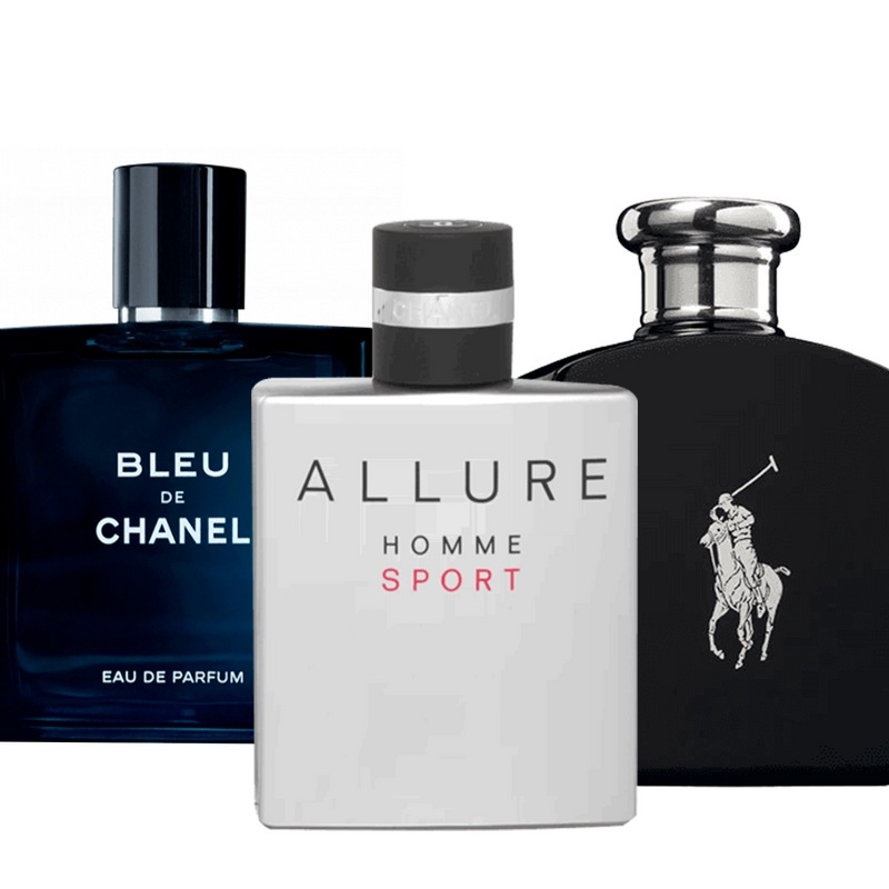 Chanel Allure, Bleu de Chanel y Polo Black Ralph Lauren